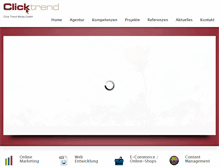 Tablet Screenshot of clicktrend-media.com